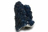 Blue Cubic/Octahedral Fluorite Encrusted Quartz - Inner Mongolia #319838-1